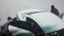 רגע החטיפה של הילד כרים ג'ומהור בקלנסווה (צילום מסך)