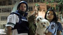 כוחות הצלה ומשטרה בזירת התמוטטות בניין דירות בנתניה עקב פיצוץ גז (צילום: פלאש90)