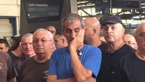 אספות הסברה של עובדי תעשיית הרכבת האוטובוסים, 22 ביולי 2018. (צילום: דוברות ההסתדרות הלאומית)