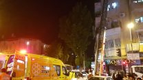 אתר הבנייה מאה שערים, בו נפגע עובר אורח ממוט שנפל ממנוף, 2 ביולי 2018 (צילום: דוברות איחוד הצלה)