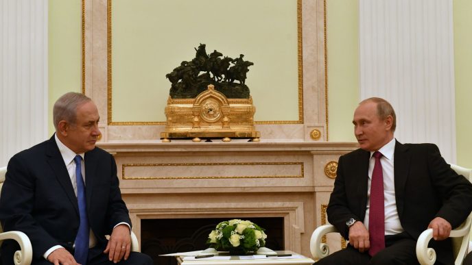 פגישת ראש הממשלה בנימין נתניהו עם ולדימיר פוטין בקרמלין, מוסקבה, 11 ביולי 2018. (צילום: קובי גדעון, לע&quot;מ)