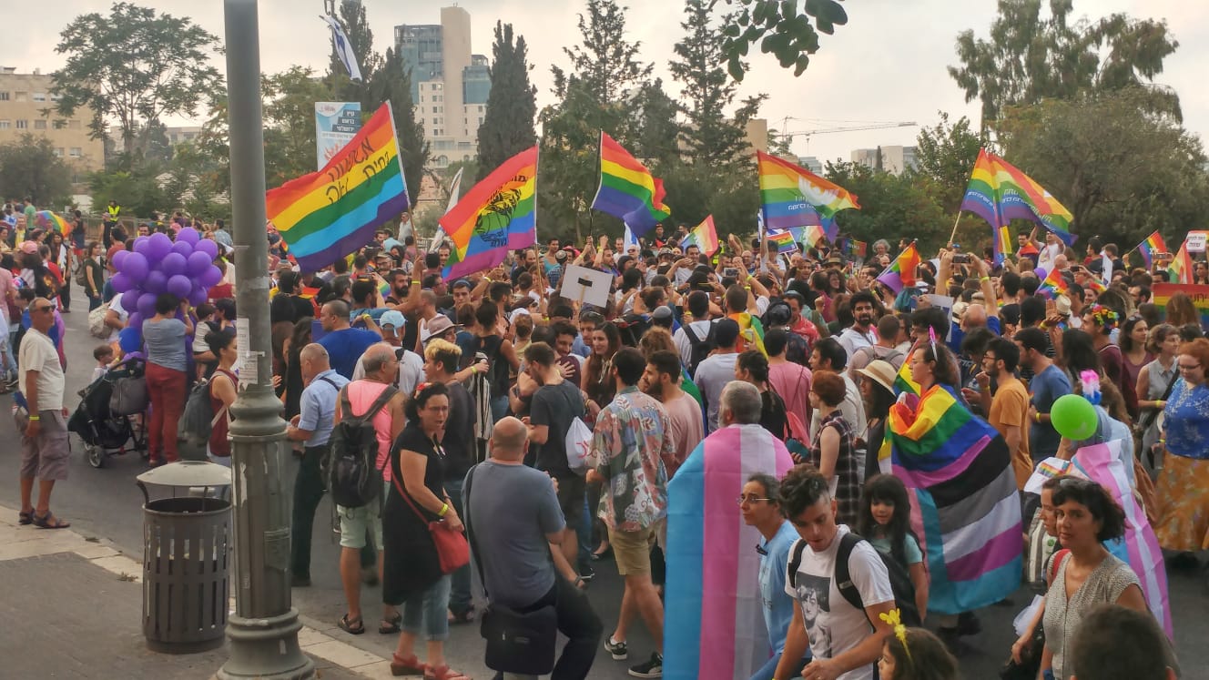 מצעד הגאווה בירושלים, ה-2 באוגוסט 2018 (צילום: ענת יורובסקי).