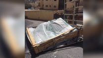 מהמפעל שבו נהרג הנער שנפגע ממשטח כבד שנפל על ראשו בעת ששהה במפעל זכוכית בכפר "א-ראם" (קרדיט לפורום למניעת תאונות עבודה)