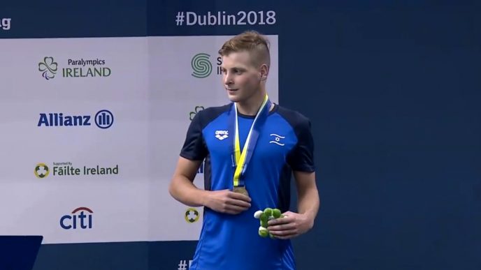 מארק מליאר זוכה במדלית ארד באליפות אירופה בשחייה פראלימפית בדבלין (הועד הפראלימפי)