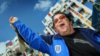 גברי לוי, בתקופת תפקידו כיו"ר ההתאחדות לכדורגל, 14 באוגוסט 2011 (משה שי / פלאש90)