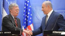 ראש הממשלה בנימין נתניהו נפגש עם היועץ לביטחון לאומי של ארה"ב ג'ון בולטון (עמוס בן גרשןם/ לע"מ)