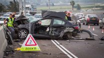 תאונת דרכים בכביש החוף (צילום ארכיון: מאיר ועקנין/ פלאש90)
