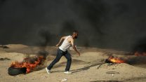 המחאות האלימות על גבול עזה, 3 באוגוסט 2018 (צילום: עבד רחים כתיב, פלאש 90)