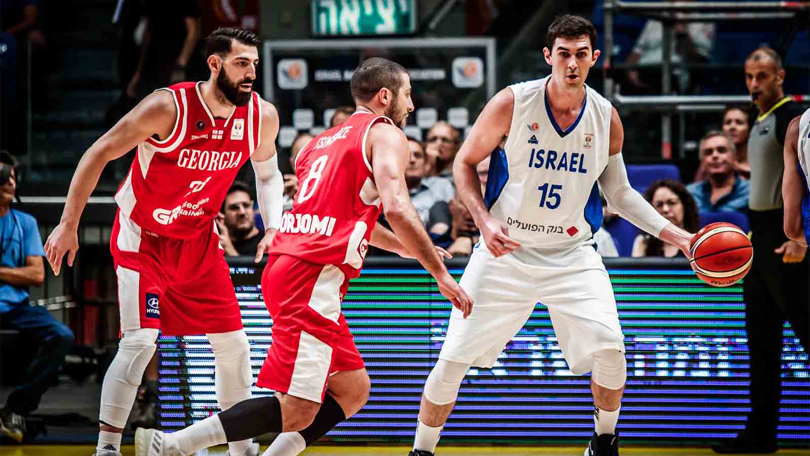 נבחרת ישראל מול נבחרת גיאורגיה (צילום באדיבות איגוד הכדורסל בישראל)