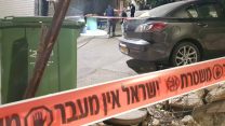 זירת רצח. ארכיון (צילום: דוברות המשטרה)