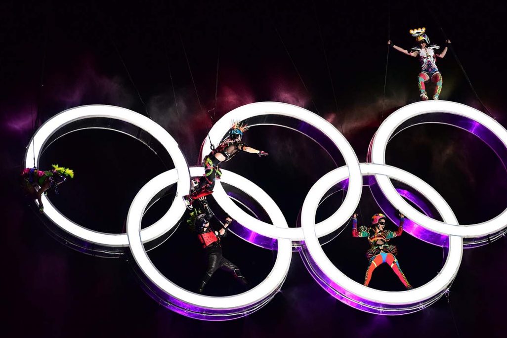 טקס הפתיחה של אולימפיאדת הנוער 2018. (Photo by Amilcar Orfali/Getty Images)