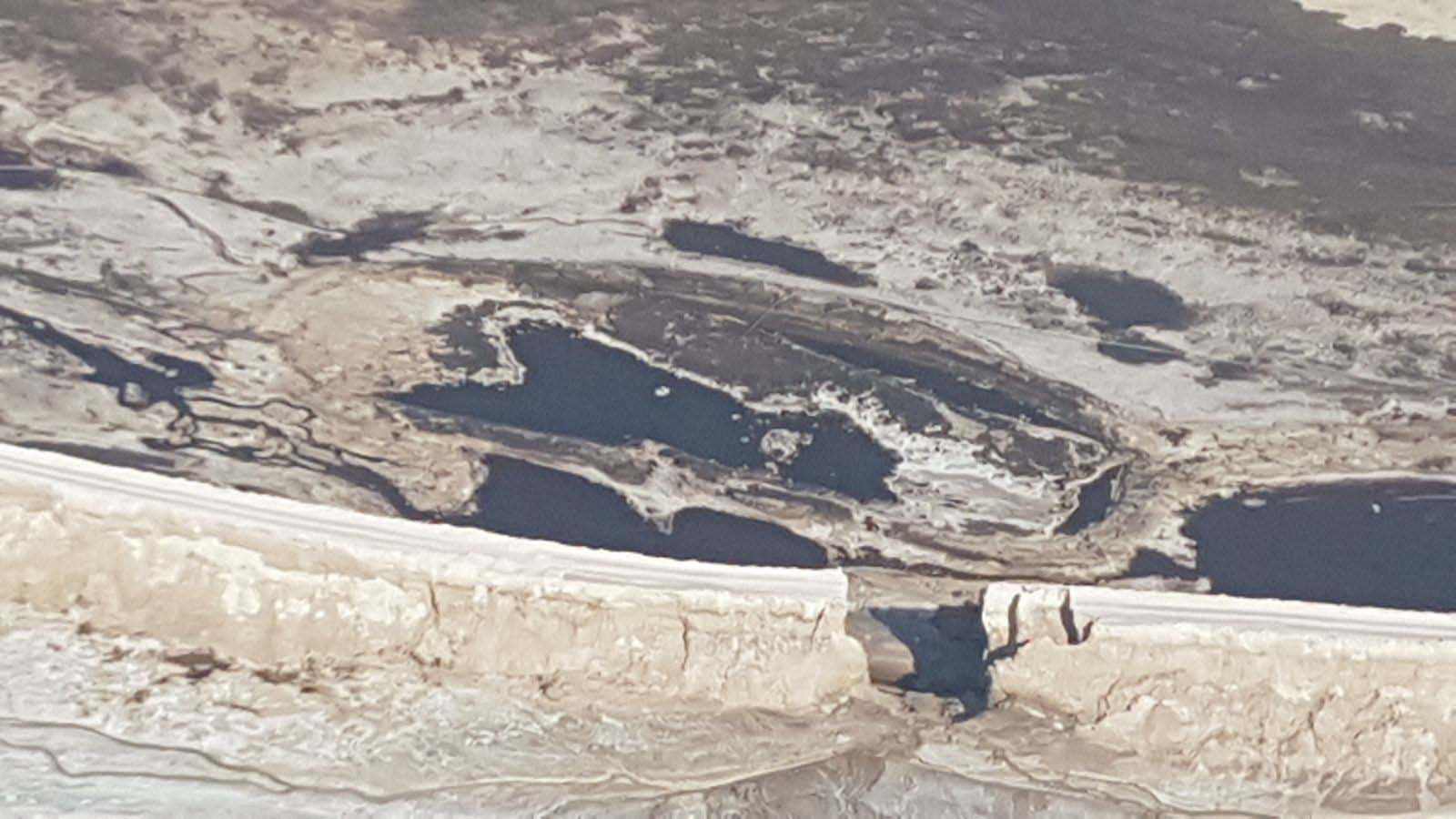 בריכה מספר 3 שקרסה וגרמה לאסון בנחל אשלים 30 ביוני 2017. (צילום: רשות הטבע והגנים)