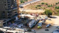 תאונת עבודה, נפילה מגובה באתר בניה ברחוב הקוממיות פינת רחוב הנביאים בבת ים, 14 באוקטובר 2018 (הפורום למניעת תאונות עבודה)