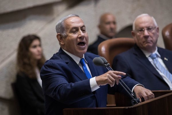 ראש הממשלה בנימין נתניהו בפתיחת מושב החורף בכנסת. 15/10/18 (צילום: הדס פרוש / פלאש 90).