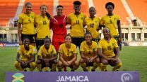 Edinburg, NC - OCTOBER 11: 2018
Back Row :- Chantelle Swaby, Toriana Patterson, Nicole McClure, Khadija Shaw, Sashana Campbell and Konya Plummer of Jamaica.
Front Row:- Deneisha Blackwood,Jody Brown,Chinyelu Asher, Christina Chang  and Jadyn Matthews of Jamaica.
During CONCACAF Women's Championship Group B match between Cuba against Jamaica at H-E-BPark Stadium, Edinburg,  on October 11, 2018  (Photo by Action Foto Sport/NurPhoto via Getty Images)