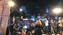 הפגנה נגד חוק הנאמנות בתרבות 27 באוקטובר 2018 (צילום: טליה תורג'מן)