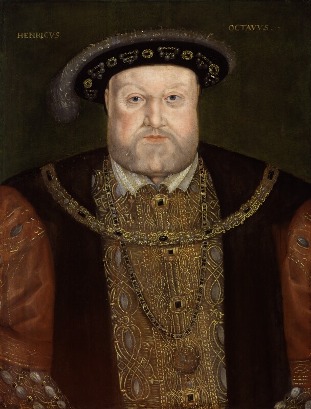 דיוקן של המלך הנרי השמיני 1618-1597. אמן לא ידוע. הזכויות שמורות לגלריית הדיוקנאות הלאומית (National Portrait Gallery)