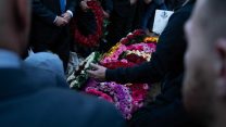 לוויתו של סגן-אלוף מ׳, הקצין שנהרג אמש בחילופי האש בעזה. 12 בנובמבר 2018 (דובר צה"ל)