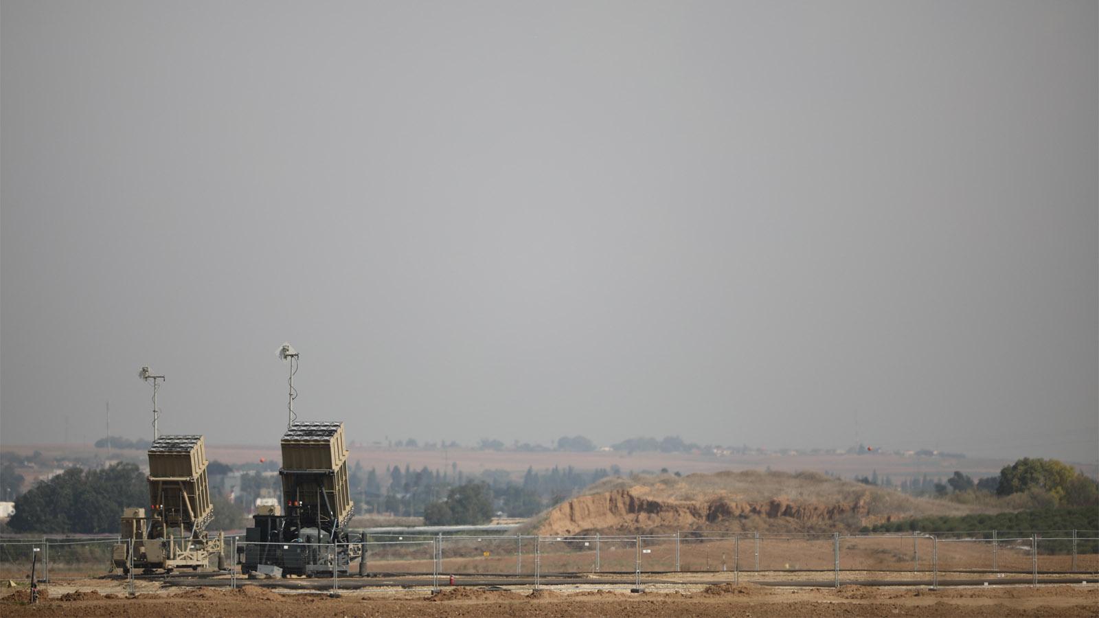 Iron Dome missile defense system, at the Israel-Gaza border, Tuesday, Nov. 12, 2019. (Flash90/Hadas Farush)