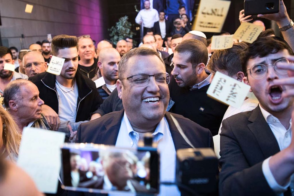 משה ליאון במטה הבחירות שלו, אחרי הניצחון בבחירות על ראשות עיריית ירושלים (צילום: הדס פרוש / פלאש 90).