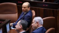 נתניהו ובנט במליאת הכנסת, 19 בנובמבר 2018 (הדס פרוש/פלאש90)