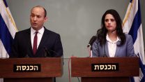 שרי הבית היהודי בנט ושקד במסיבת עיתונאים משותפת. ארכיון (צילום: מרים אלטשר/פלאש90)