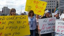 אביגיל שררה בהפגנת נשות השוטרים והגמלאים (צילום באדיבות המרואיינות)