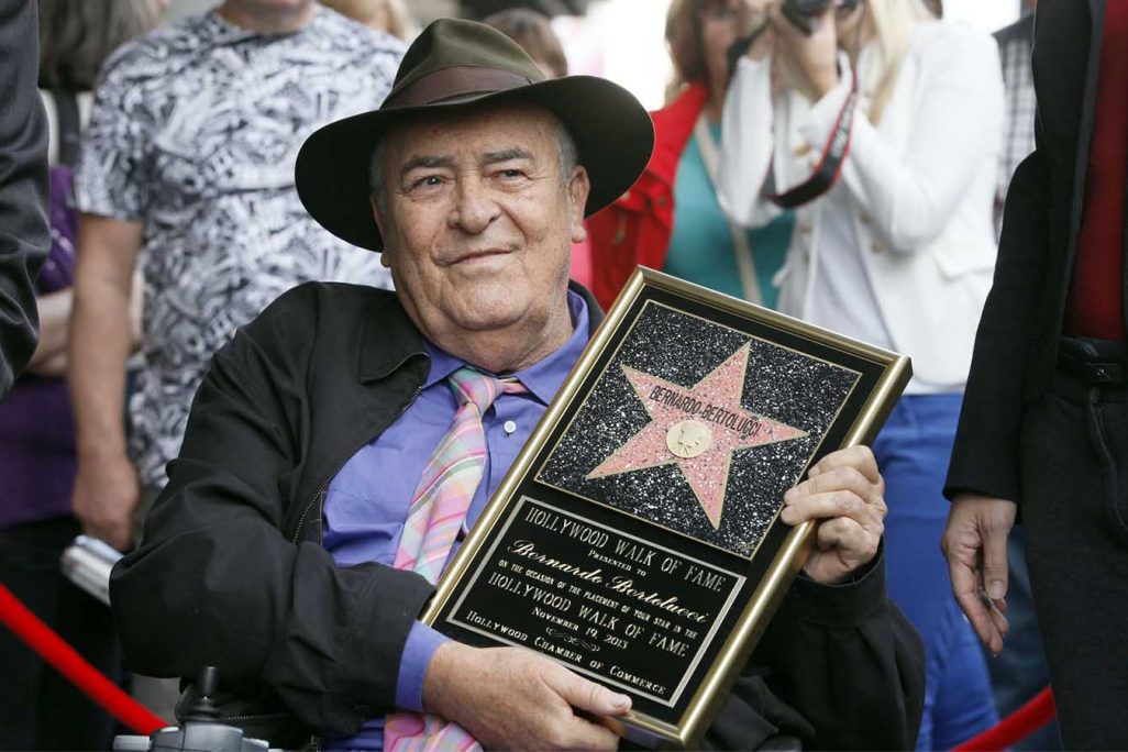 ברנרדו ברטולוצ'י בטקס קבלת כוכב בשדרת הכוכבים בהוליווד, נובמבר 2013 (AP Photo/Nick Ut)