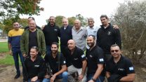 שר הביטחון אביגדור ליברמן עם הרבש"צים של עוטף עזה, בסיור פרידה מתפקידו כשר הבטחון (צילום: שחר לוי, משרד הביטחון)