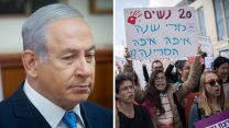 נתניהו ומחאת הנשים (הדס פרוש/פלאש90, מרק ישראל סלם)
