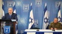 מסיבת העיתונאים של נתניהו ואיזנקוט, 4 בדצמבר 2018 (נועם רבקין פנטון/פלאש90)