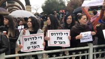 הפגנת העו"סיות, 6 בדצמבר 2018 (צילום: איגוד העובדות הסוציאליות)