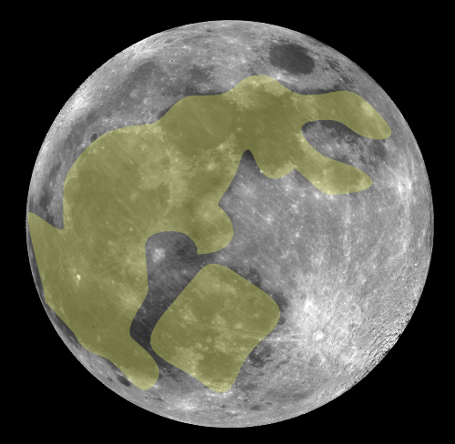 עיבוד גרפי ממוחשב של &quot;ארנב על הירח&quot; (מתוך ויקימדיה)
