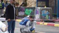 זירת הפיגוע בגבעת אסף (צילום: הדס פרוש/פלאש90)