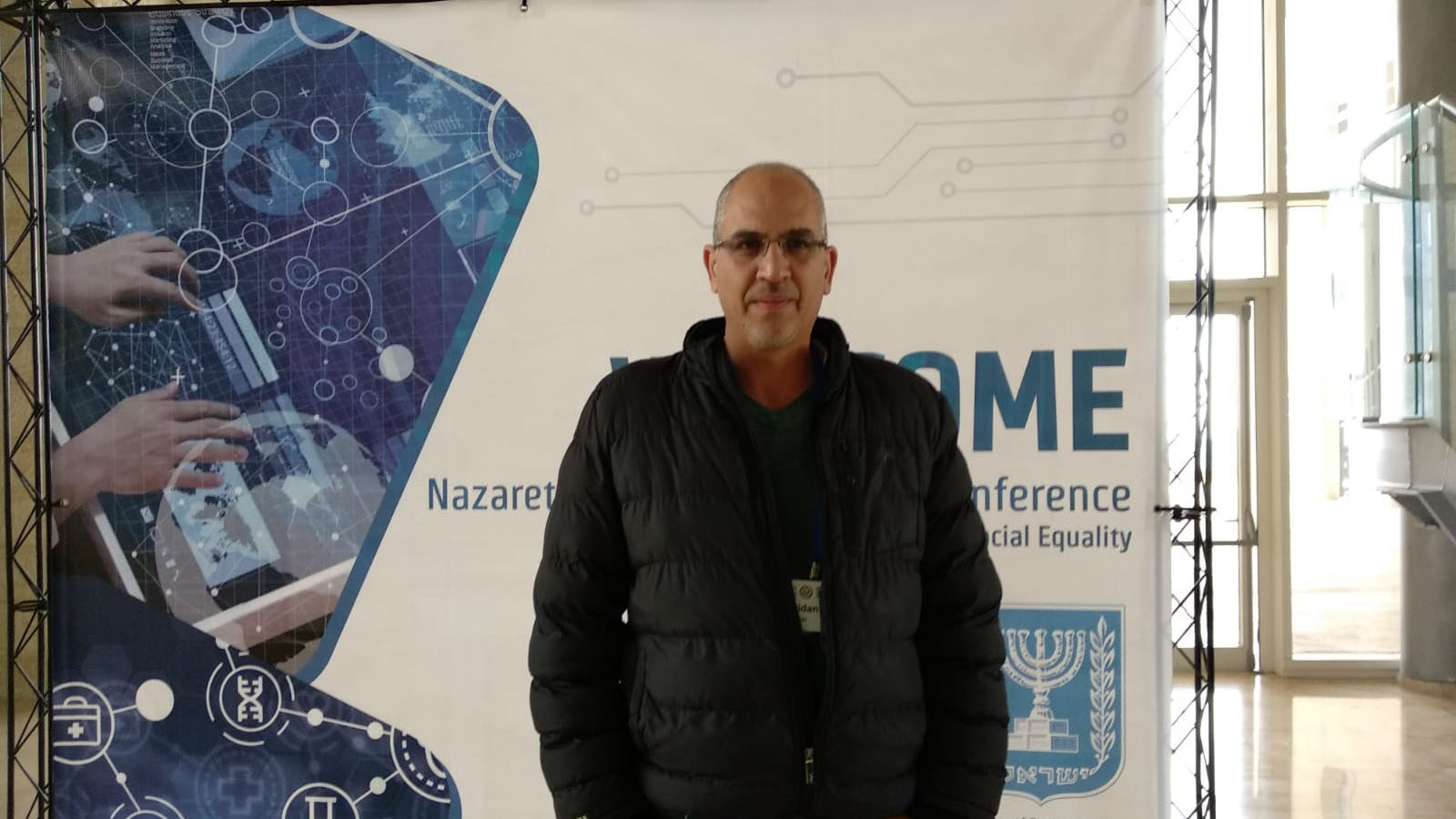 פאדי סווידאן בכנס השלישי לקידום ההייטק בחברת המיעוטים בישראל (צילום: יעל אלנתן)