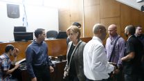 רקפת רוסק-עמינח וברק כהן בבית המשפט 16 בדצמבר 2018 (צילום: מוטי מילרוד/"הארץ")
