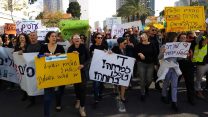 צעדת מחאה של העובדים הסוציאליים. ארכיון (ניצן צבי כהן)