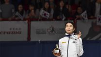האלופה האולימפית שים סוק-הי (צילום: Minas Panagiotakis - ISU/ISU via Getty Images)
