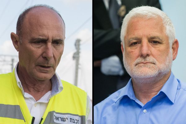 יו"ר דירקטוריון הרכבת דן הראל ומנכ"ל הרכבת שחר אילון (צילום: הדס פרוש/יונתן זינדל/פלאש90)