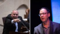 פרקליט המדינה שי ניצן ויו"ר הקואליציה דוד אמסלם. (צילום: יונתן זינדל/הדס פרוש/פלאש90)