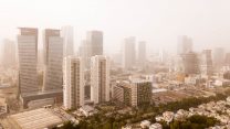אובך בתל אביב (צילום אילוסטרציה: אדם שולדמן/פלאש90)