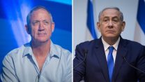 רה"מ, בנימין נתניהו, והרמטכ"ל לשעבר, בני גנץ (צילום: מרים אלטשר/הדס פרוש/פלאש90)