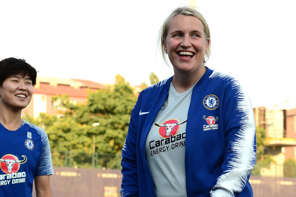 אמה הייז, מאמנת קבוצת הנשים של צ'לסי. (Photo by Chelsea Football Club/Chelsea FC via Getty Images IL)