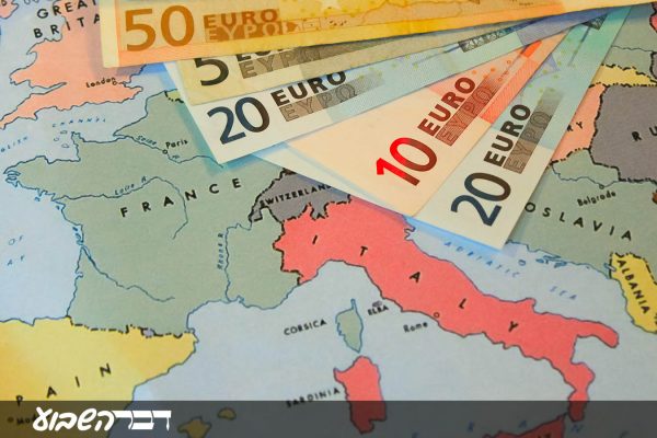 מפת אירופה והאירו. (Shutterstock)