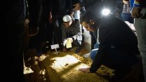הלווייתו של יהודה ביאגדה בחולון ז"ל (צילום: יהודה חיים / פלאש 90).