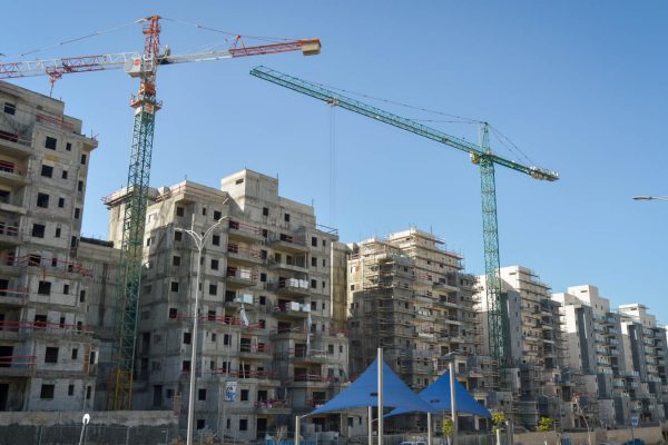 שכונה בהקמה. ינואר 2019 (צילום: פלאש90)