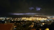 סופת ברקים צפונית למפרץ חיפה. צילום: יאיר ויטמן