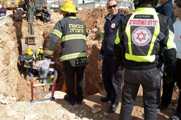 תאונת עבודה בעפולה (צילום ארכיון: מד"א)