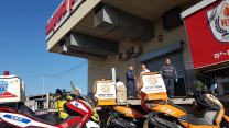 סופרמרקט של 'רמי לוי שיווק השקמה' בבת ים, בו נהרג עובד בתאונת עבודה כשנפל מפיר, 1 בפברואר 2019 (צילום: דוברות איחוד הצלה)