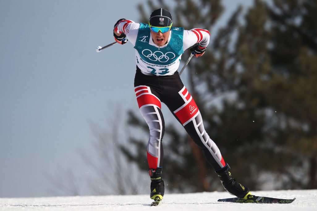 מקס הוקה היו מאוסטריה מתחרה במקצה סקי קרוס קאנטרי בדרום קוריאה .  (Photo by Clive Mason/Getty Images)